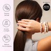 SILKIE x4 Set 100 Pure Mulberry Silk Purple Christmas Scrunchies Travel Pouch Silk Everyday Hair Ties Hair care Ponytail
