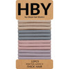 HBY Womens Hair Ties for Thick or Curly Hair No Slip Seamless Ponytail Holders Sports Thick Hair Ties Smoky Purples 8MM