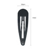 120 Pack 2 Inch Black Color Barrettes Women Metal Snap Hair Clips Accessories