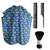 Kids Haircut Cape and Neck Duster Brush Hair Comb Set Professional Barber Hairbrush and Children Dolphin Hairdresser Apr