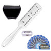 ALAZCO Combo Set White Plastic Personal Double Edge Razor Comb Hair Beard Bikini Trimmer and Mini 3Razor Black Plastic M