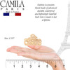 Camila Paris CP3045 French Hair Clip for Women 2 inch Girls Hair Claw Clips Jaw Ivory Fashion Durable and Styling Hair A