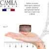 Camila Paris CP2949 French Hair Side Comb Small Tortoise Shell French Twist Hair Combs Decorative Strong Hold Hair Clips