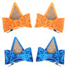 IKUHRMO Blue Ears Hair Clips 4 PCS Hair Pin Barrettes Hair Accessories for Halloween Costume Birthday Decorations Theme