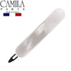 Camila Paris CP2822 French Hair Barrette Clip for Girls Handmade White MetalFree Closure Strong Hold Grip Hair Clips for
