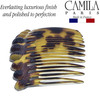 Camila Paris CP28712 French Hair Side Comb Small Rounded Tokio French Twist Hair Combs Decorative Strong Hold Hair Clips