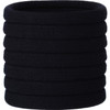 20 Pieces Large Stretch Hair Ties Hair Bands Ponytail Holders Headband for Thick Heavy and Curly Hair Black 5 cm in Diam