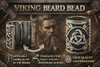 VALHALLA Opening Viking Beard Bead for Men 1pcs Viking Hair Accessories 8x12x20mm Dragon Silver Stainless Steel Large