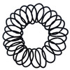 Scunci Thick Hair Black Elastics All day strong hold NoDamage 5mm thickness 24Pieces per pack 2Pack