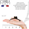 Camila Paris CP2801 French Hair Barrette Clip for Girls Handmade Tokyo MetalFree Closure Strong Hold Grip Hair Clips for