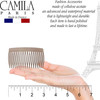 Camila Paris CP2947 French Hair Side Comb Small Rounded Nude French Twist Hair Combs Decorative Strong Hold Hair Clips f