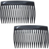 Camila Paris CP2946 French Hair Side Comb Small Rounded Black French Twist Hair Combs Decorative Strong Hold Hair Clips