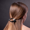 Camila Paris CP2318 French Hair Barrette Clip Flexible Ponytail Holder No Metal Parts Strong Hold Grip Hair Clips for Wo
