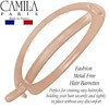Camila Paris CP2320 French Hair Barrette Clip Flexible Ponytail Holder No Metal Parts Strong Hold Grip Hair Clips for Wo