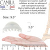 Camila Paris CP2555 French Hair Clip for Women for Thick Hair for Long Curly Wavy Hair White Girls Hair Claw Clips Jaw S