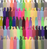 79STYLE 300pcs Elastic Hair Ties Ouchless No Crease Ouchless Ribbon Ponytail Holders Bulk Colorful Yoga Twist Hair Bands
