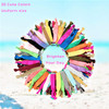 79STYLE 300pcs Elastic Hair Ties Ouchless No Crease Ouchless Ribbon Ponytail Holders Bulk Colorful Yoga Twist Hair Bands