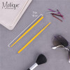 2 Sets of Wooden Hair Sticks Chopsticks Orange Yellow