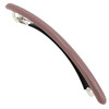 Camila Paris CP3251 French Hair Barrette Large Brown Long Skinny Strong Hold Grip Hair Clips for Women Thin Rubberized A