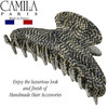 Camila Paris CP3037 French Hair Clip for Women Thick Hair for Long Curly Wavy Hair Handmade Opera Girls Hair Claw Clips