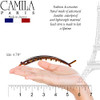 Camila Paris CP2315 French Hair Barrette Clip Flexible Ponytail Holder No Metal Parts Strong Hold Grip Hair Clips for Wo