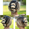 Camila Paris CP2317 French Hair Barrette Clip Flexible Ponytail Holder No Metal Parts Strong Hold Grip Hair Clips for Wo