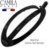 Camila Paris CP2317 French Hair Barrette Clip Flexible Ponytail Holder No Metal Parts Strong Hold Grip Hair Clips for Wo