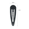 40 Pack Black 2 Inch Barrettes Women Metal Snap Hair Clips Accessories