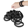 20 PCS Large Hair Ties for Thick Hair Black Hair Bands for Women Men and Girls No Damage Stretchy Ponytail Holders for B