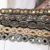 INSPIRELLE 5 Count Beaded Elastic Headband Fashionable Handmade Beading Hairbands for Lady Women Girls