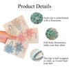 6PCS Snowflake Hair Clips Blue White Pink Christmas Hair Accessories for Women Girls Festive Snowflake Hairpins Xmas Hai