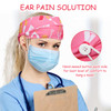6 Pieces Button Headbands Non Slip Nurse Headbands Stretchy Headwraps Nonslip Yoga Sweatbands with Ear Protection Holder