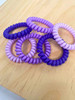 HEY SIS Spiral Hair Ties 6pcs No Crease Coil Hair Ties Spiral Ponytail Holders Coils Scrunchies Plastic Phone Cord Hair