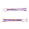 BinaryABC 4th of July American Flag Hair Ties BandsPatriotic Hair AccessoriesMemorial Day Independence Day Decorations2P