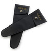 GBS Set of 2 Leather Pouch Scissors Black