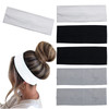 MLMOMVME 6 Pcs Headbands for Women Hair Cotton Headband Nonslip Stretchy Elastic Head Wrap Holder Hair Accessories Black