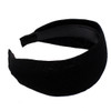 Fashion Elegant Wide Cloth Headband Hair Band Hair Hoop Accessories with Teeth for Women and Girls Black