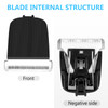 2 Pack Replacement Blade for Manscaped The Lawn Mower Electric Groin Hair Trimmer Blade Hygienic SnapIn Replacement Clip