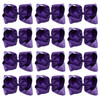 DEEKA 12 PCS 6 Big Handmade Grosgrain Ribbon Hair Bow Alligator Clips Hair Accessories for Little Teen Toddler Girls Roa