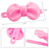 OIIKI 50 PCS Self Hinge Plastic Bow Hair Barrettes Girls Colorful 80s 90s Vintage Hair Clips Pins Cute Cartoon Design Ha