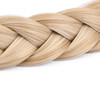 BOBIYA 2 Strands Synthetic Hair Braided Headband Classic Chunky Plaited Braids Honey Blonde