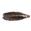 BOBIYA Wide Fishtail Headband for Women Synthetic Hair Plaited Braids Elastic Stretch Fishtail Headband Dark Brown