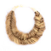 BOBIYA Wide Fishtail Headband for Women Synthetic Hair Plaited Braids Elastic Stretch Fishtail Headband Highlighted
