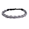 BOBIYA Chubby Narrow Synthetic Hair Braided Headband Classic Chunky Plaited Braids Elastic Stretch Hairpiece Women Girl