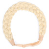 DIGUAN 5 Strands Synthetic Hair Braided Headband Classic Chunky Wide Plaited Braids Elastic Stretch Hairpiece Women Girl