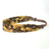 DIGUAN 5 Strands Synthetic Hair Braided Headband Classic Chunky Wide Plaited Braids Elastic Stretch Hairpiece Women Girl