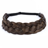DIGUAN 5 Strands Synthetic Hair Braided Headband Classic Chunky Wide Plaited Braids Elastic Stretch Hairpiece Women Girl