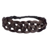 DIGUAN Hollow out Synthetic Hair Braided Headband Hairpiece Women Girl Beauty accessory for Women Brunette Brown