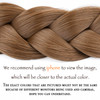 DIGUAN Synthetic Hair Braided Headband Wide Plaited Braids Hairpiece Women Girl Beauty accessory 55g Medium Brown