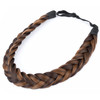 DIGUAN Synthetic Hair Braided Headband Wide Plaited Braids Hairpiece Women Girl Beauty accessory 55g Chocolate Toast